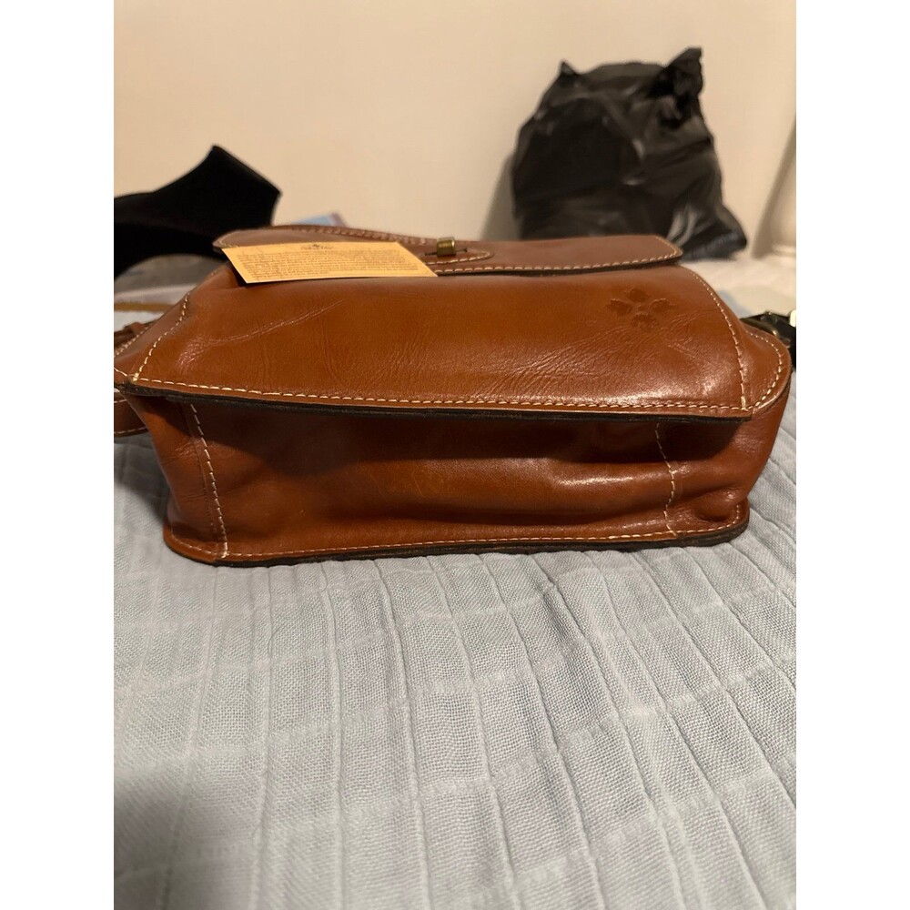 Vintage Patrica Nash Brown Leather Crossbody Shoulder Bag Purse - Picture 6 of 6
